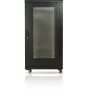GETFORT 19-Zoll 22U Stand-Serverrack-Schrank 600x600mm perforierte Stahltüren schwarz