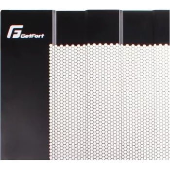 GETFORT 19-Zoll 22U Standschrank 600x800mm perforierte Tür schwarz
