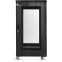 GETFORT 19-Zoll 22U Standschrank 600x800mm perforierte Tür schwarz