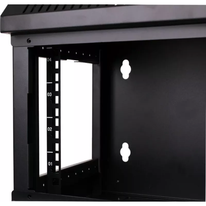 Getfort WGF04-33EH-WGB 10-Zoll 4U Wandgehäuse 300x300mm Schwarz