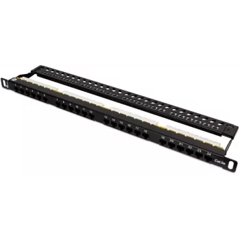 GETFORT PGF-5EUTP24-B7 Patch Panel UTP Cat.5e 24 Port 0.5U 19 Zoll Schwarz