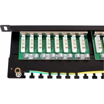 Patch Panel FTP Cat.5e 24 Port 0.5U Schwarz GETFORT PGF-5EFTP24-B8