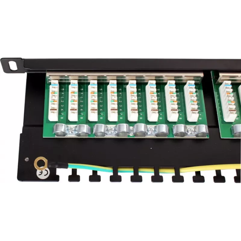 Patch Panel FTP Cat.5e 24 Port 0.5U Schwarz GETFORT PGF-5EFTP24-B8