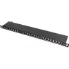 Patch Panel FTP Cat.5e 24 Port 0.5U Schwarz GETFORT PGF-5EFTP24-B8