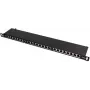 Patch Panel FTP Cat.5e 24 Port 0.5U Schwarz GETFORT PGF-5EFTP24-B8