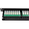 GETFORT PGF-5EUTP48-B9 Patch Panel UTP Cat.5e 48 Port 2U 19 inch Rackmount Schwarz
