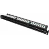 GETFORT PGF-5EUTP48-B9 Patch Panel UTP Cat.5e 48 Port 2U 19 inch Rackmount Schwarz