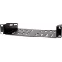Getfort HGF-30H-WB 10-Zoll 1U Festes Regal für Schrankgehäuse, Schwarz, 150 mm Tiefe, 10 kg Tragfähigkeit