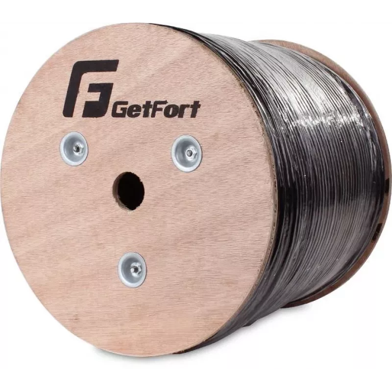 GETFORT Cat.5e U/UTP Outdoor UV-Resistant Dry Core Cable 305m Black