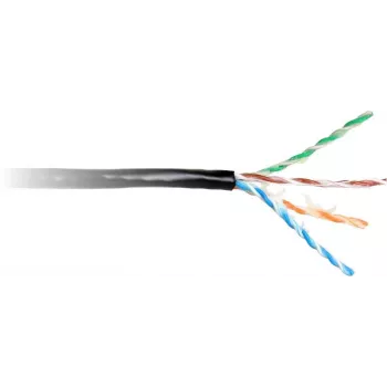 GETFORT Cat.5e U/UTP Outdoor Gel-Filled Ethernet Kabel 305m (1000ft) Schwarz