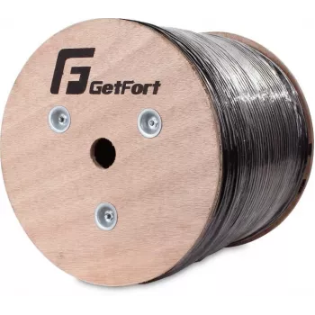 GETFORT Cat.5e U/UTP Outdoor Gel-Filled Ethernet Kabel 305m (1000ft) Schwarz