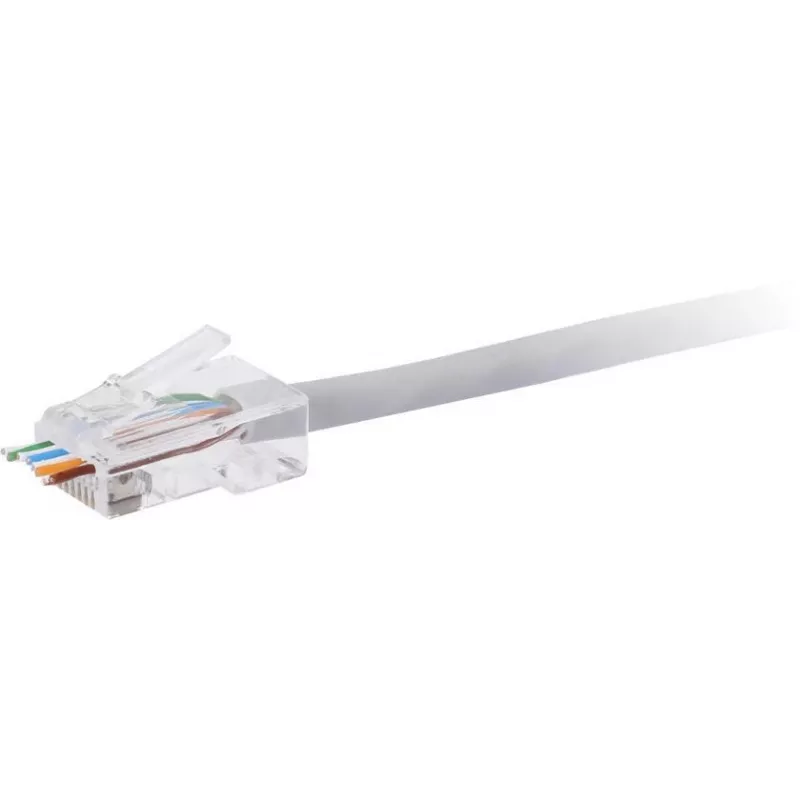 GETFORT RJ45 Cat.6 UTP Pass-Through Modular Stecker 8P8C (100er-Pack) - Transparent