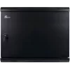 GETFORT CALI 9U 600x600 Wandmontage-Serverschrank mit massiver Stahltür - Schwarz