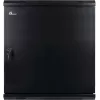 GETFORT 19 inch Wandgehäuse 12U 600x600 mm Stahltür Schwarz