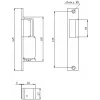 ELEKTRA-PLUS R2 Schmales Elektroschloss, rechts, fail-secure, 10-24V AC/DC, 3000N