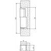 ELEKTRA-PLUS R2 Schmales Elektroschloss, rechts, fail-secure, 10-24V AC/DC, 3000N