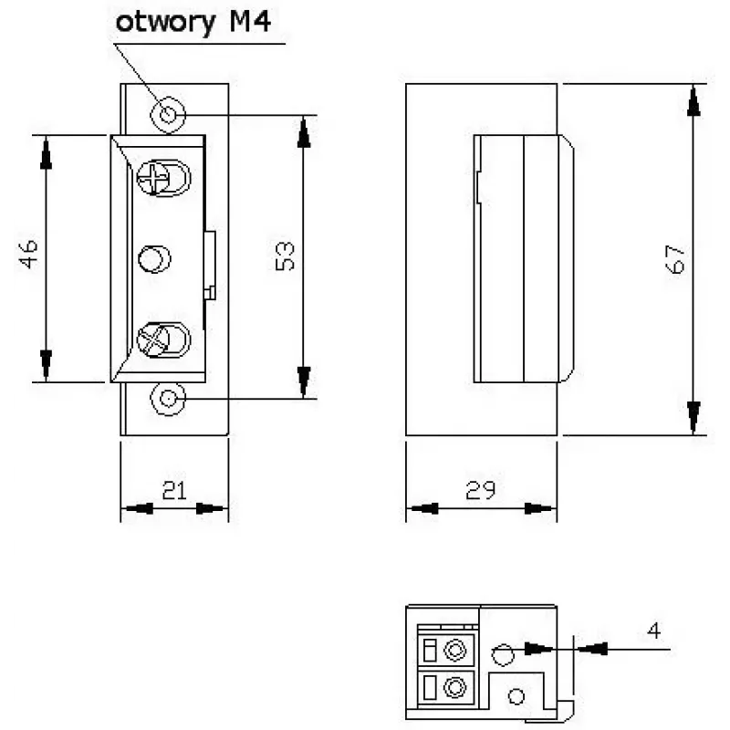 ELEKTRA-PLUS R4 Symmetrischer Elektrotüröffner mit Memory, ohne Blockierung