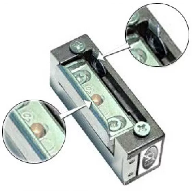 ELEKTRA-PLUS R4-12.40 Elektrischer Türöffner mit Memory und Blockade, symmetrisch, fail-secure, 10-24V AC/DC, 3000N Haltekraft
