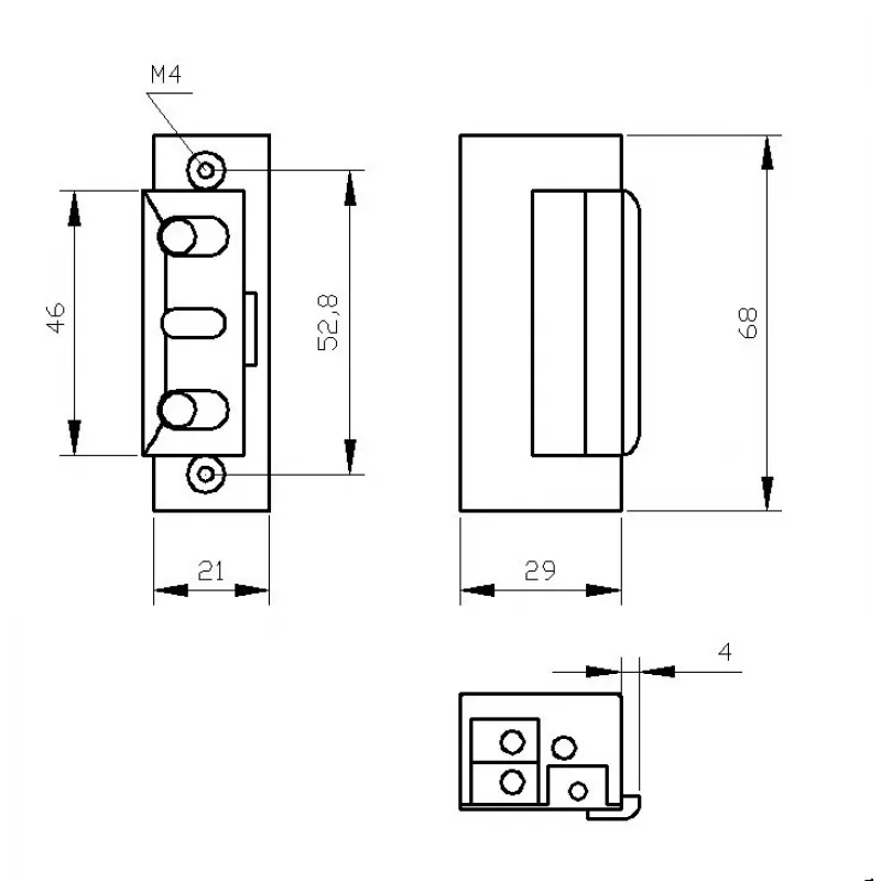 ELEKTRA-PLUS R4-24.20 Elektro-Türöffner mit Verriegelungsfunktion 24V DC 3000N