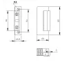 ELEKTRA-PLUS R5 Elektro-Türöffner, schmal 16,5 mm, symmetrisch, fail-secure, 10-24V AC/DC