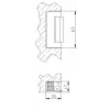 ELEKTRA-PLUS R5 Elektro-Türöffner, schmal 16,5 mm, symmetrisch, fail-secure, 10-24V AC/DC