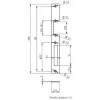 ELEKTRA-PLUS Schild für Einsteckschlösser, verzinkt, 200x20mm