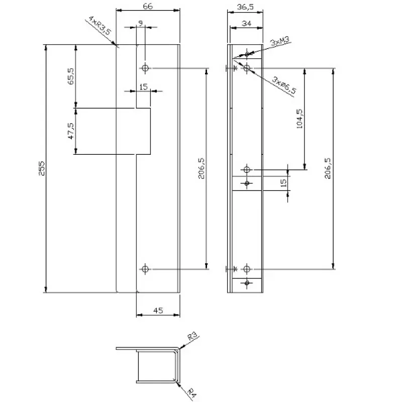 ELEKTRA-PLUS Kaseta Elektra Surowa R3, R4, R5; 3378 Unterputz-Installationsdose 3-fach Weiß