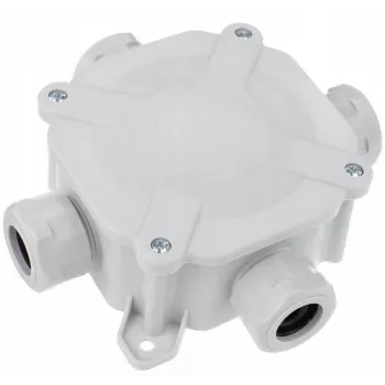 PAWBOL A.0035 Aufputz-Hermetische Abzweigdose PG16, IP67 (5x4mm²), Grau
