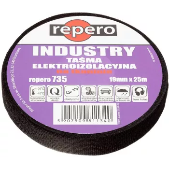 REPERO 735 Industry PVC Elektro-Isolierband 19mm x 25m Schwarz