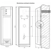 ROGER PRT12LT-BK Proximity Reader, RFID 125 kHz, RS485/Wiegand/DALLAS, IP67, Schwarz