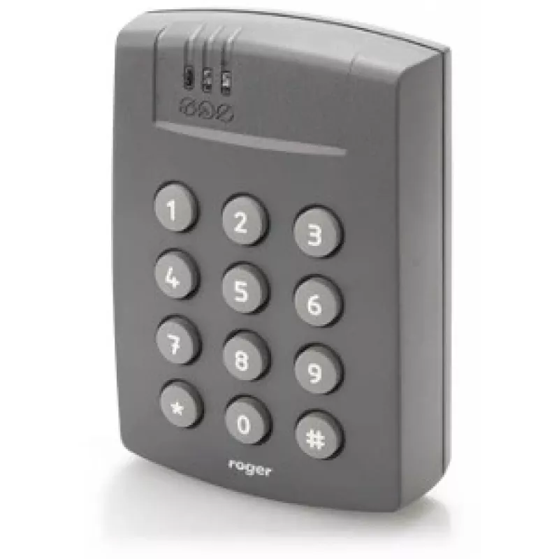 ROGER SL2000F Kombinationsschloss - Standalone Digitaltastatur mit hinterleuchteten Metalltasten, IP65, 250 Benutzer
