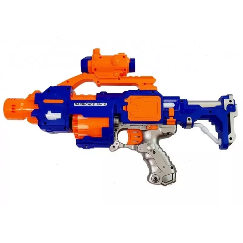 LEAN TOYS Schaumstoff-Gewehr mit Drehziel 45 cm