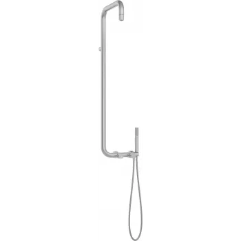 DEANTE Duschkopf mit Duscharmatur - Einhebel-Chrom-Duschset mit Handbrause, 150 cm Schlauch, Wandmontage