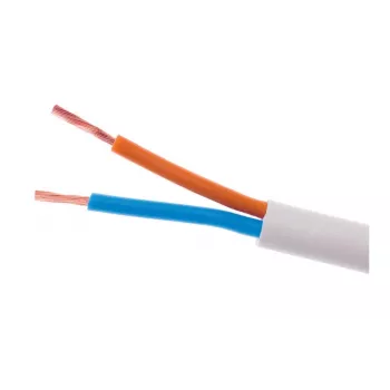 ELEKTROKABEL OMY 2x1mm² H03VV-F Elektrokabel Weiß 100m