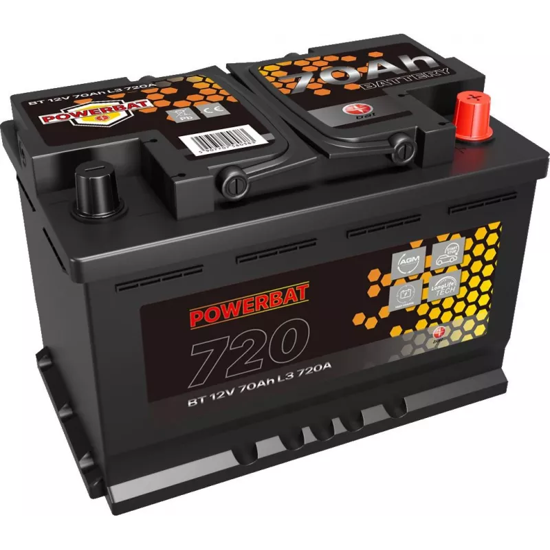 POWERBAT L3 12V 70Ah AGM Start-Stop Batterie