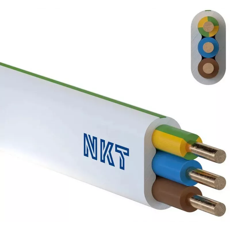 NKT instal PLUS YDYp 3x2,5 mm² Stromkabel 100m Weiß