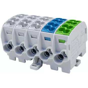 SIMET SIMBLOCK SCB 25-5X Verteilerblock Al/Cu 80/150 1x10-25mm² 5x1.5-16mm² Grau