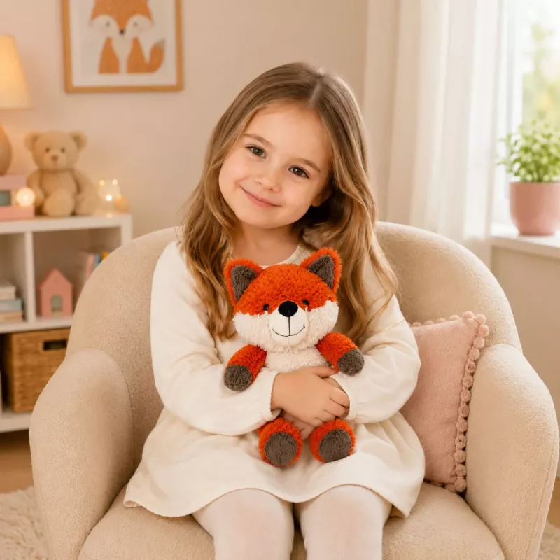 LEAN TOYS Plüschfuchs Plüschtier Weiches Stofftier 28 cm