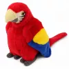 LEAN TOYS Plüschpapagei Ara Exotischer Vogel Maskottchen Kuscheltier Rot 24 cm