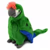 LEAN TOYS Plüschpapagei Ara Exotischer Vogel Maskottchen Kuscheltier Grün 24 cm