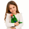 LEAN TOYS Plüschpapagei Ara Exotischer Vogel Maskottchen Kuscheltier Grün 24 cm