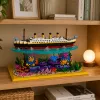 LEAN TOYS Bausteine Titanic Schiff auf einem Korallenriff 3892 Teile