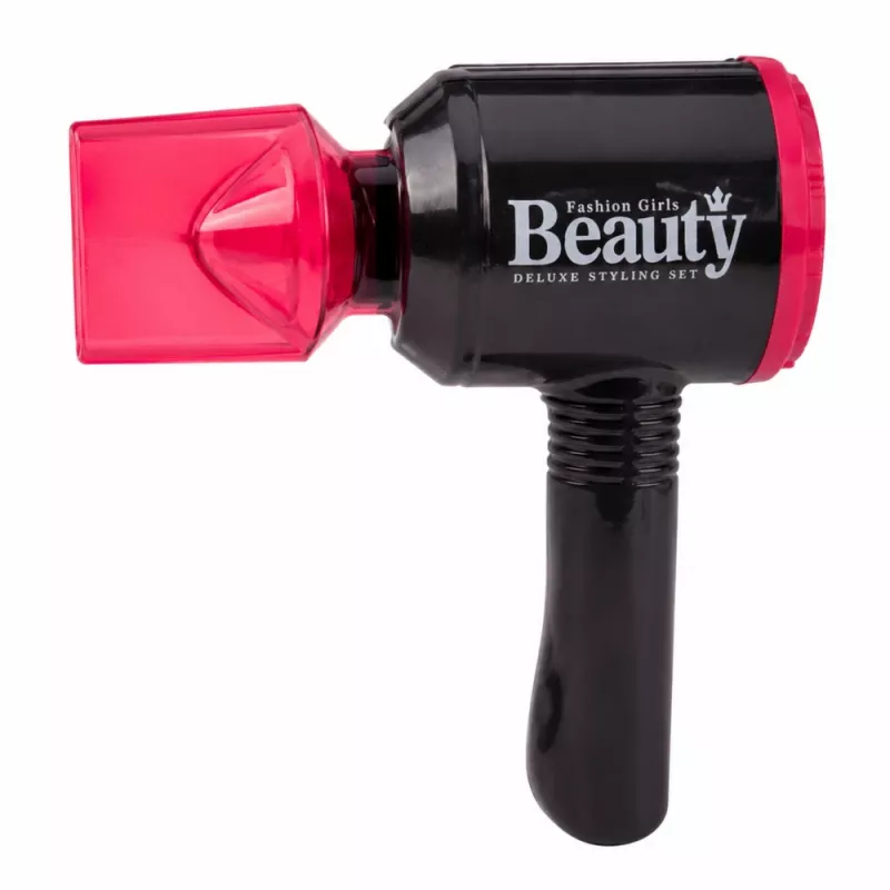 LEAN TOYS Haarstyling-Set mit Föhn, Spiegel, Lichtern, Geräuschen und Zubehör
