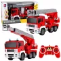 LEAN TOYS Feuerwehrfahrzeug mit 660° drehendem Ausleger, ferngesteuert RC 1:20