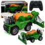 LEAN TOYS Mähdrescher mit Sprühfunktion, Lichter, Geräusche, 1:24