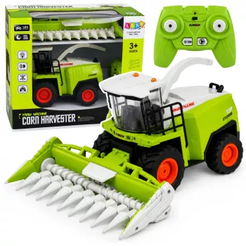 LEAN TOYS Fernbedienung Maiserntemaschine mit Licht und Sound 1:24
