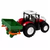 LEAN TOYS RC-Fernlenk-Traktor mit Sämaschine, Licht, Rot, 1:24