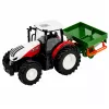 LEAN TOYS RC-Fernlenk-Traktor mit Sämaschine, Licht, Rot, 1:24