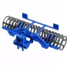 LEAN TOYS Ferngesteuerter Traktor mit Walze RC Lichter Rot 1:24