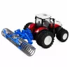 LEAN TOYS Ferngesteuerter Traktor mit Walze RC Lichter Rot 1:24